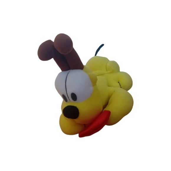 Vintage VTG Garfield Odie Dog Stuffed Animal Plush Toys Small Yellow Puppy - Picture 1 of 8